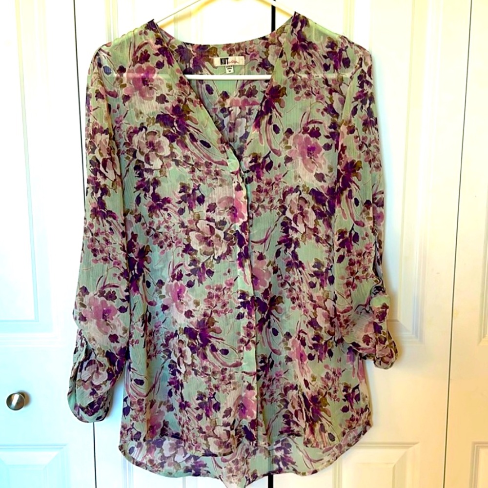 Kut From The Kloth Women’s Button Up Blouse Size M